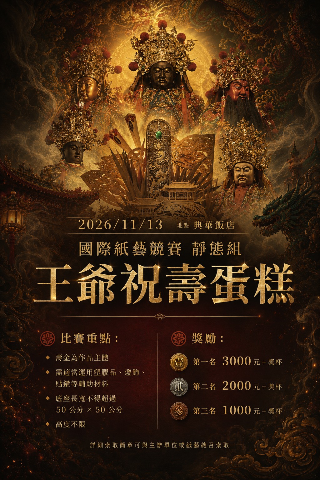 2026國際紙藝文創競賽靜態組海報