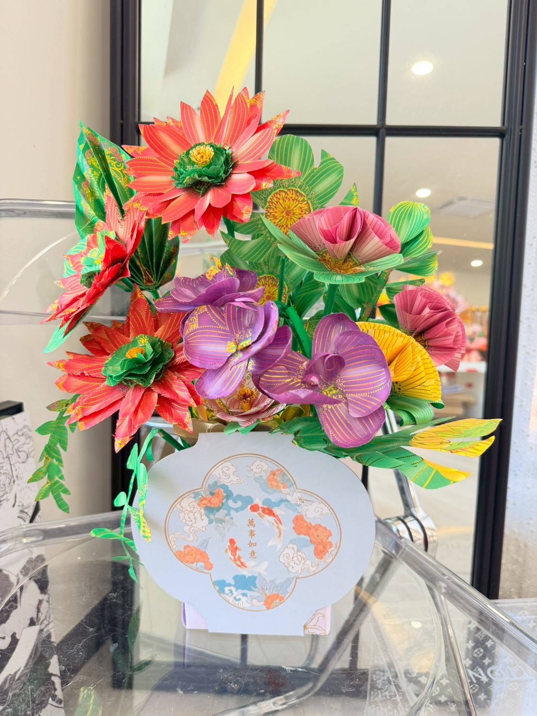擬真紙藝花職能檢定花藝作品