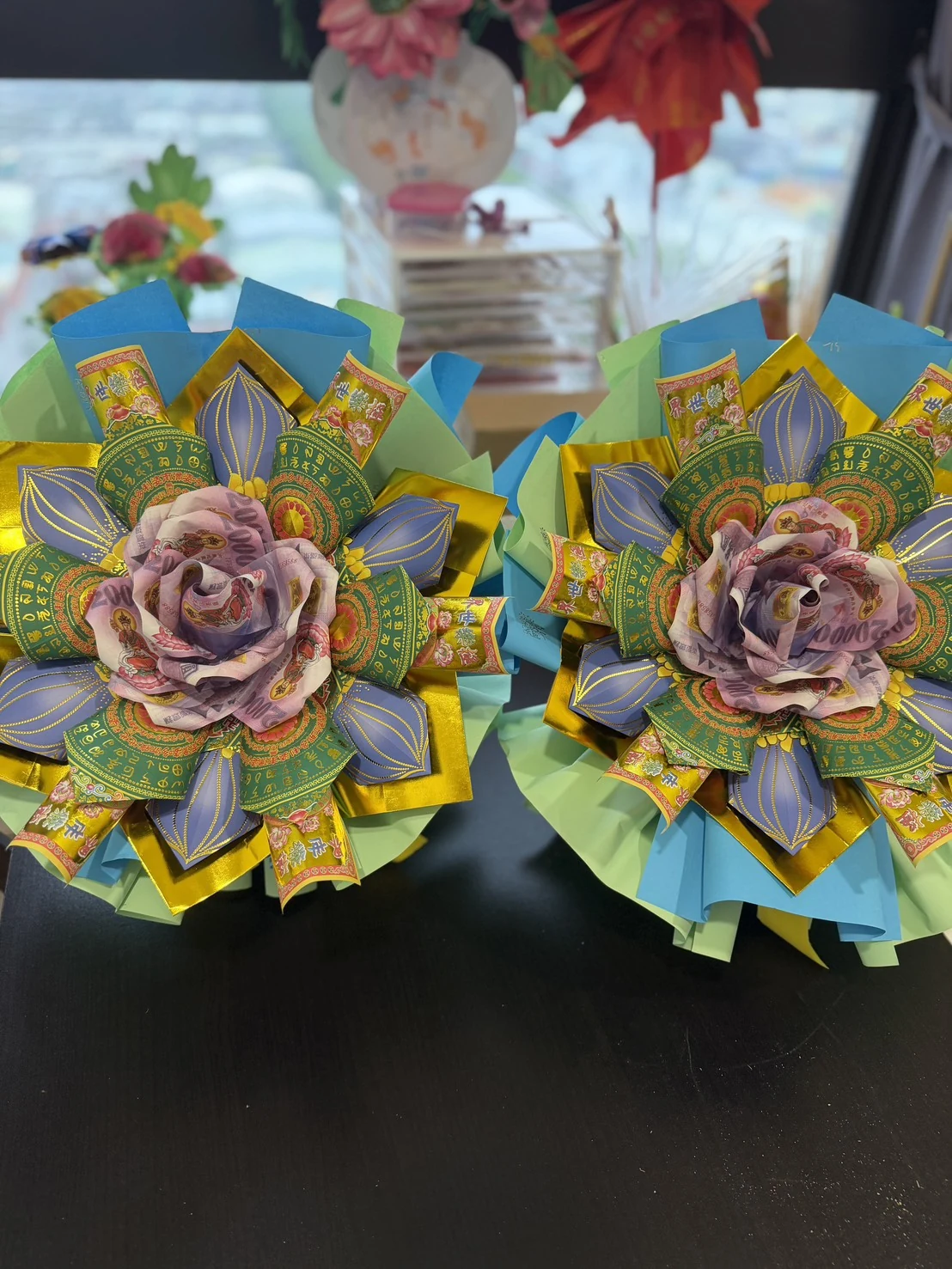 永思花紙藝花束作品